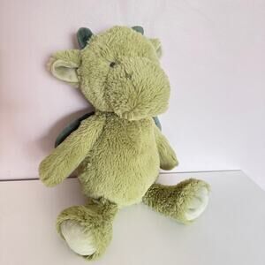 Carters Green Dragon Stuffed Animal Plush 12" Soft Baby Toy